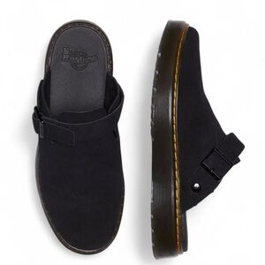 Dr. Martens Black Suede “Carlson” Mules